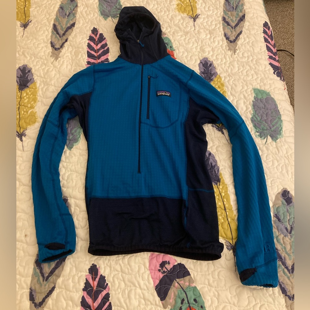 Patagonia R1 Pullover Hoody - Men’s- xxs balkan blue